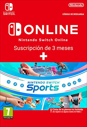 Nintendo Switch Sports + suscripción individual de 90 días a Nintendo Switch Online Switch Sports + 3M | Nintendo Switch - Código de descarga