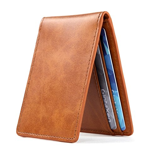 Ultra Slim Mini Size Wallet ID Window Card Case with RFID Blocking