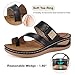 FUDYNMALC Womens Sandals Wedge Shoes: Comfortable Orthopedic Sandals for Women Casual Summer Dressy Flip Flops Beach Walking Sandals Black
