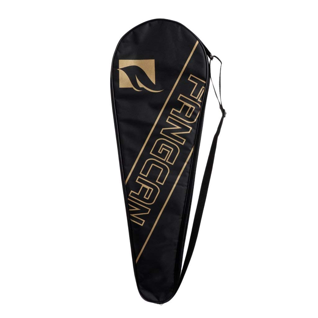 Funda portátil para raqueta de bádminton con cubierta completa, bolsas de transporte suaves y ligeras