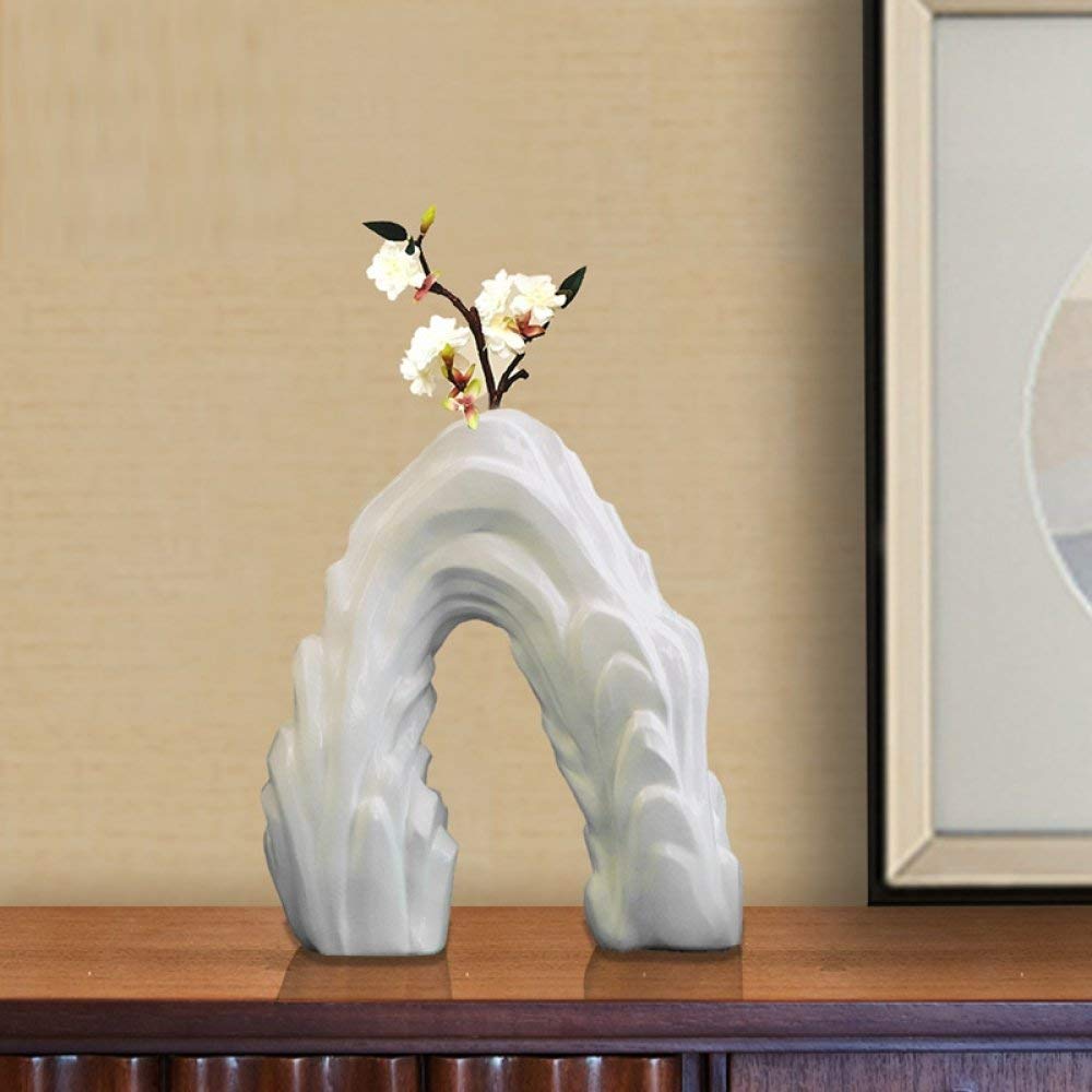 Petite statue montagne blanche pour décorer votre salon et voiture