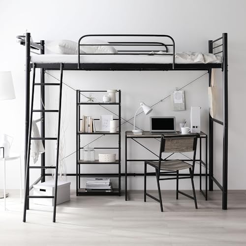 Lei　RASIK　ロフトベッド　DT-01　鉄パイプブラック Lei RASIK ロフトベッド DT-01 鉄パイプブラック ロフトベッドの