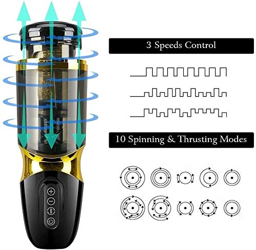 mastûrbador Mašćulíno, 3 modos de succao e 9 modos Vibracḯon, automatico Masturvador Mascụlino com a