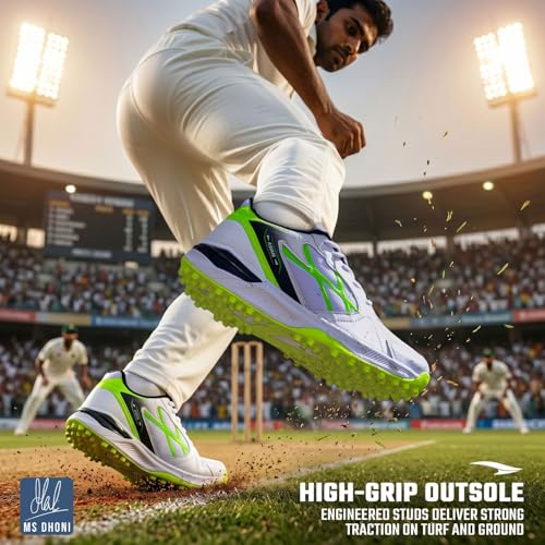Image of ASIAN All Rounder-01 Men's Cricket Shoes | Lightweight, Durable Sports Shoes with Superior Grip, Cushion Comfort & Steady Support for All-Terrain Cricket Play