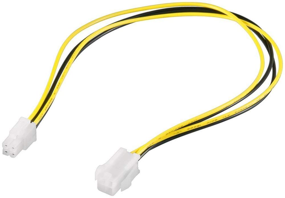 PremiumCord kn-17 Internal Power Cord 4 Pin P4 Power Extension Cable 0.37m