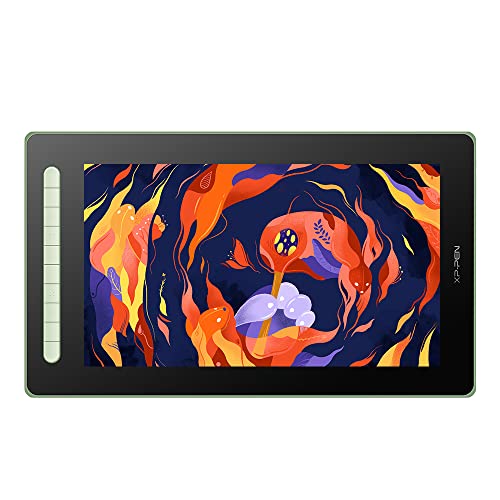 Image of XP-Pen Artist 16 2ND Gen Display Tablet X3 Elite Stylus 8192 Level Pressure Sensitivity,10 Customisable Shortcut Keys, Fully Laminated Â– Green