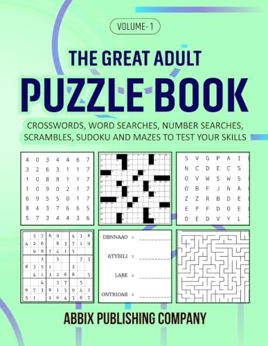 The Great Adult Puzzle Book: Crosswords, Word Searches, Number Searches, Scrambles, Sudoku and Mazes to Test Your Skills image 2