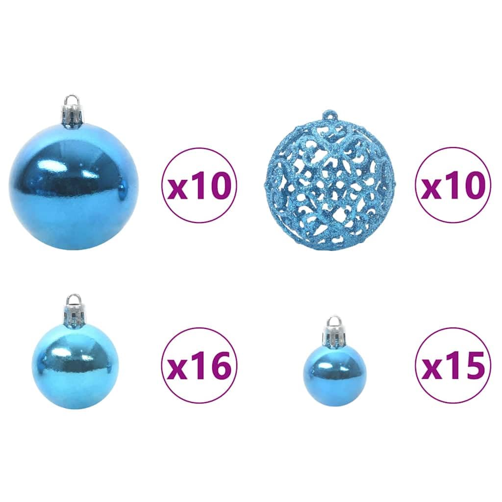 Sapin de Noël artificiel vert 180 cm 300 LED PE/PVC Support pliable pour intérieur et extérieur Décoration d'arbre de Noël