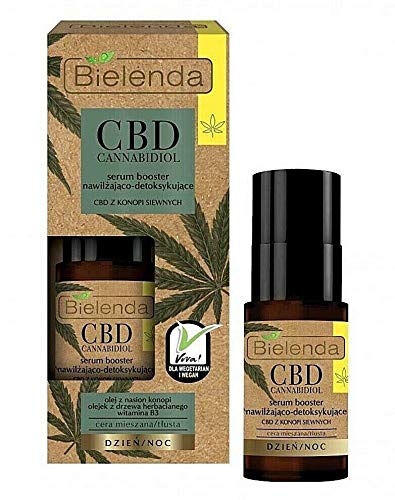Bielenda HEMP Moisturising Detoxifying Face Serum Booster Mixed & Oily Skin 15ml