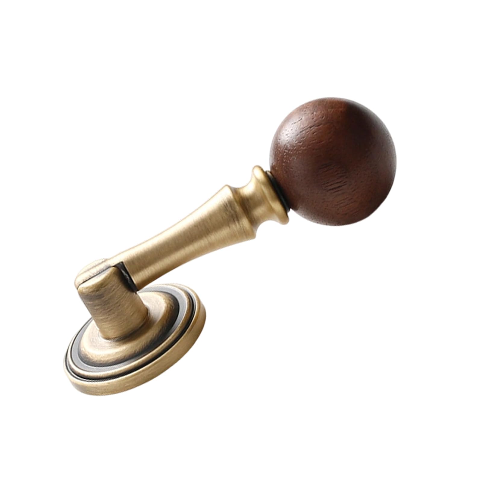 Pangboer E Walnuts And Brasses Cabinet Pull Handl For Kitchen Dresser Drawer Knob Cupboard Pull Accessories Walnuts Wood With Brasses Accent Drawer Cupboard Handl