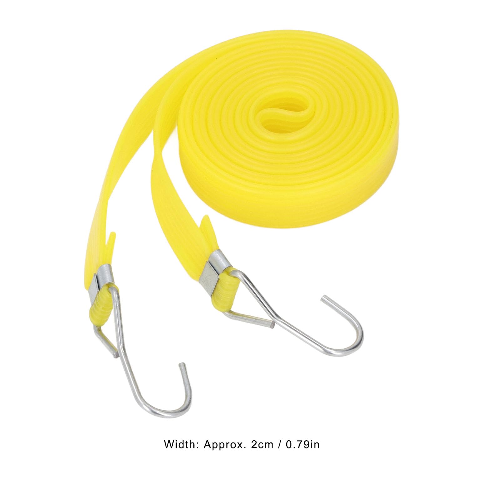 Lot de 10 tendeurs robustes avec crochets, sangles élastiques plates, corde d'arrimage pour le transport de marchandises, la sécurisation des bagages sur les porte-vélos et les (4m)