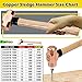 WEDO 3lb Sledge Hammer, Copper Sledge Hammer with Wooden Handle, Club Hammer, Drilling/Crack Hammer, Long Straight Handle,Length 360mm(14