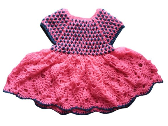Girls Hand-Knitted Sweater Frock, Winter Dress2