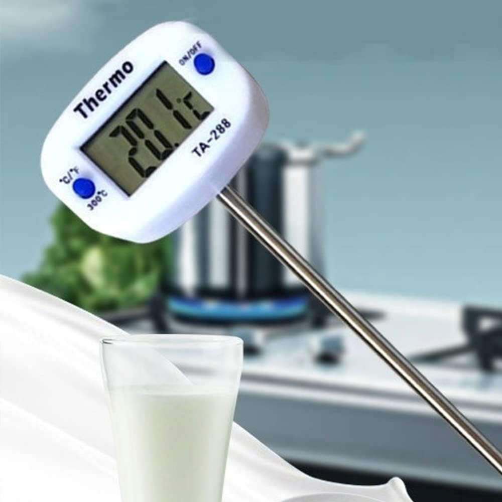 review Kitchen Cooking Digital Food Thermometer with Extra Long Probe 5.9in