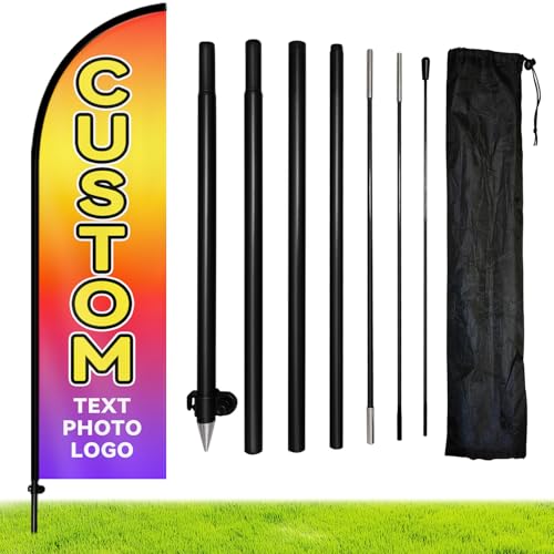 WOANIXY Feather Flag with Pole Kit image