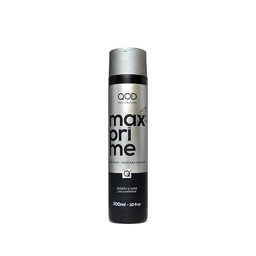 QoD MÁSCARA DE TRATAMIENTO MAX PRIME 300ML - 10 fl oz Para cabello liso o alisado Prolonga el efecto suave del cabello tratado con tratamiento