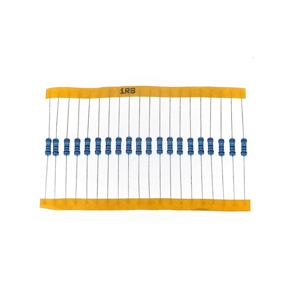 1000Pcs/lot 50Values x 20pcs 1% 0.1 ohm~4.7M ohm 1/2W 0.5W Metal Film Resistor Assorted Kit Package
