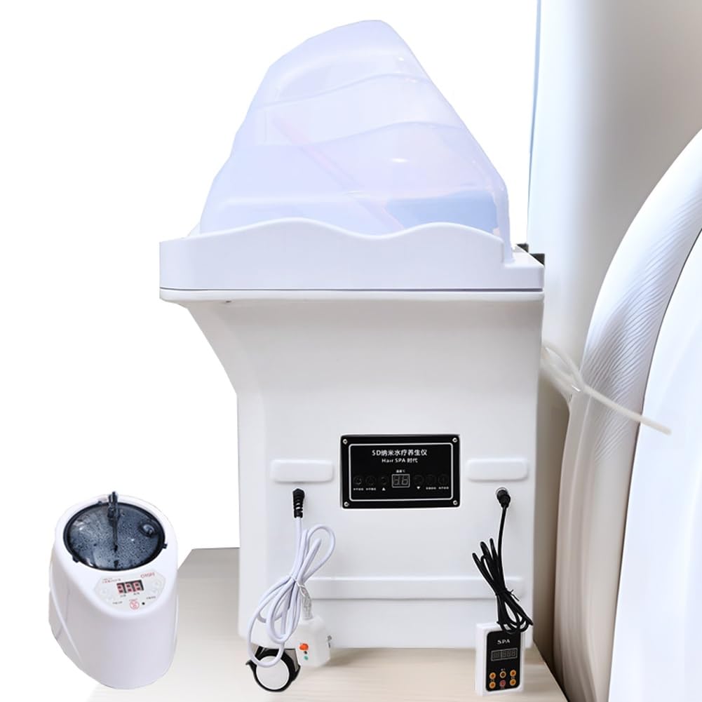 Lavacabezas portátil con circulación termostática y Temperatura Ajustable para Salones de peluquería y SPA capilar