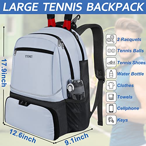 Image of Ytonet Tennis Bag Tennis Backpack for Women Men 2 Rackets