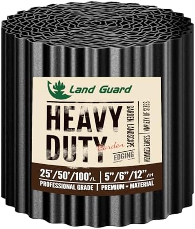 Extra Tall Landscape Edging: Which 5 Options Will Transform Your Garden? 8 Land Guard Corrugated Garden Edging Border, 6"×50