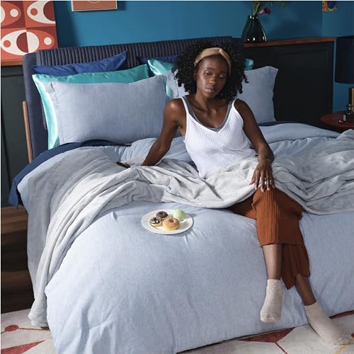 Image of Bedsure GentleSoft Fleece Bed Blankets Full Size Light Grey - Soft Lightweight Plush Fuzzy Cozy Luxury Blanket Microfiber, 84x90 inches