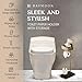 Day Moon™ Gold Toilet Paper Holder Free Standing Toilet Paper Holder with Storage - Toilet Paper Stand and Tissue Holder for Bathroom - Toilet Paper Holder with Shelf and Wipe Holder