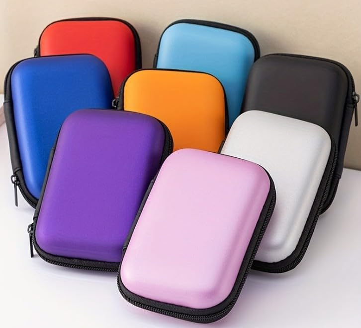 Portable EVA Hard Shell Storage Case, PU Leather, Multicolour, for Hard ...