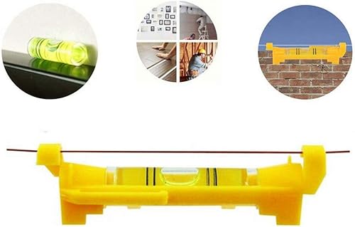 Miniatura 5 de 7 piezas Nivel de Línea de Burbuja Colgante para Oficios de Construcción, Ingeniería, Topografía, Metalurgia y Otros Equipos de Medición (Amarillo -