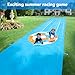 2 in 1 Slip Water Slide and Toss Game, 40FT Slip Lawn Water and Slide for Kids Adults, Summer Outdoor Toy with 2 Bodyboards&6 Water Bags, Backyard Water Toy for Kids Ages 4 6 8 10