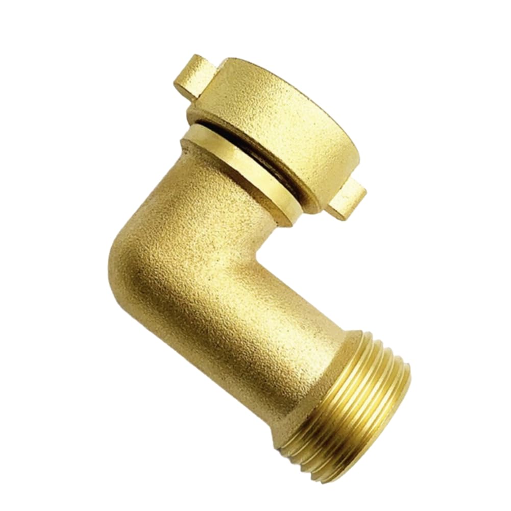 Vjsujehgy Men's 90° Brass Elbow Adapter Garden Hose Adapter Connector Garden Watering Irrigation Fittings