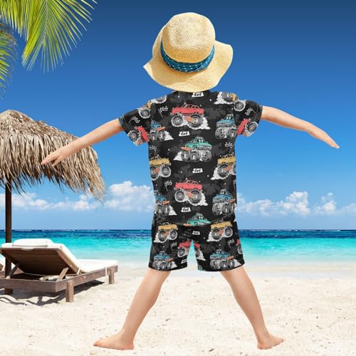 Image of visesunny Boys 2 Pieces T-shirts and Shorts Floral Tops & Shorts Summer Outfits 3-10 Years Clothes