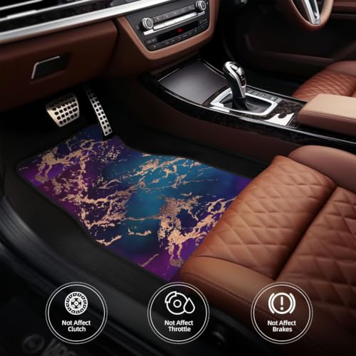 Alfombrillas de coche para viajes cómodos con diseño mármol 5