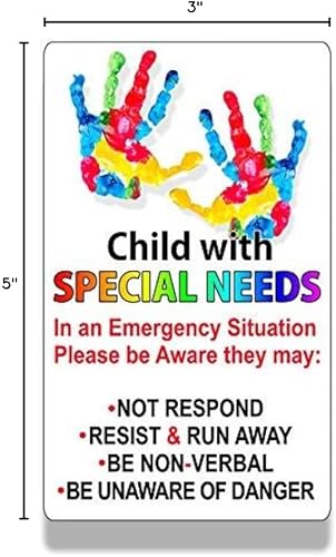 Miniatura 1 de Necesidades especiales del niño aferrarse ventana puerta seguridad segura Recusa 1st responder 911 alerta estática