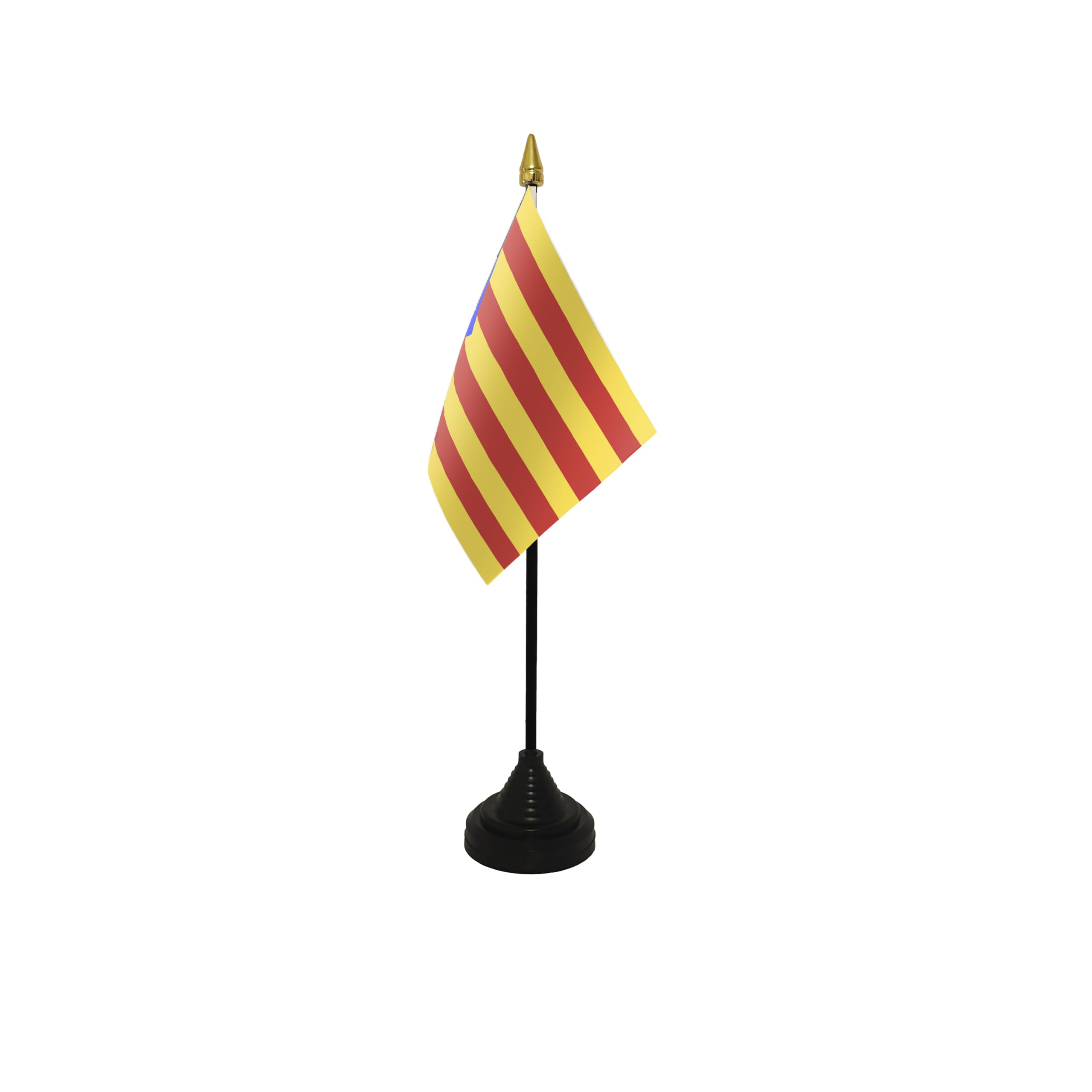 Flagtex Catalan Independence (Estelada) Small Table Flag With Black Base