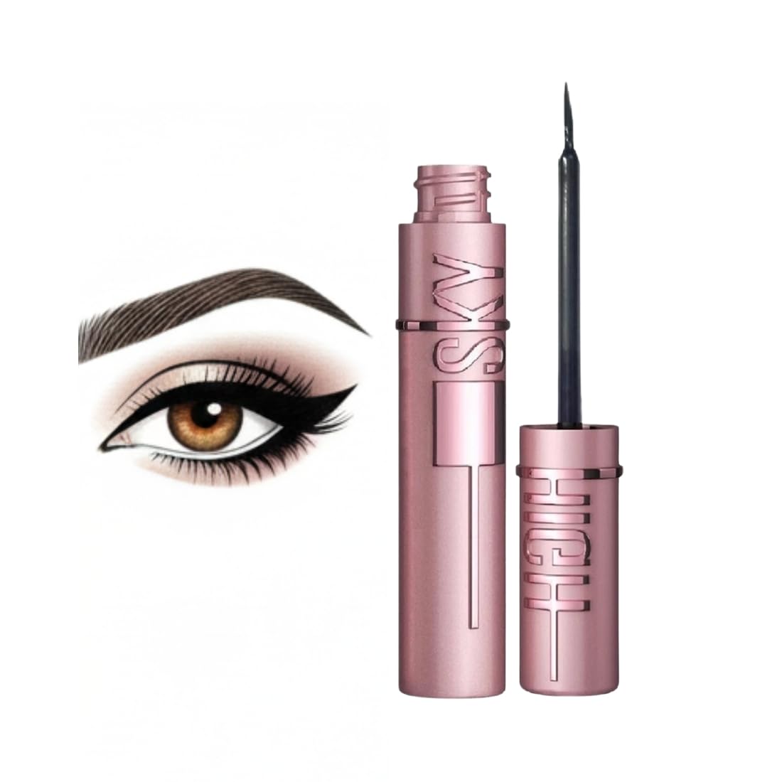High Sky Waterproof,Long lasting Black Liquid Eyeliner Pack of 1 | Eyeliner-image-10