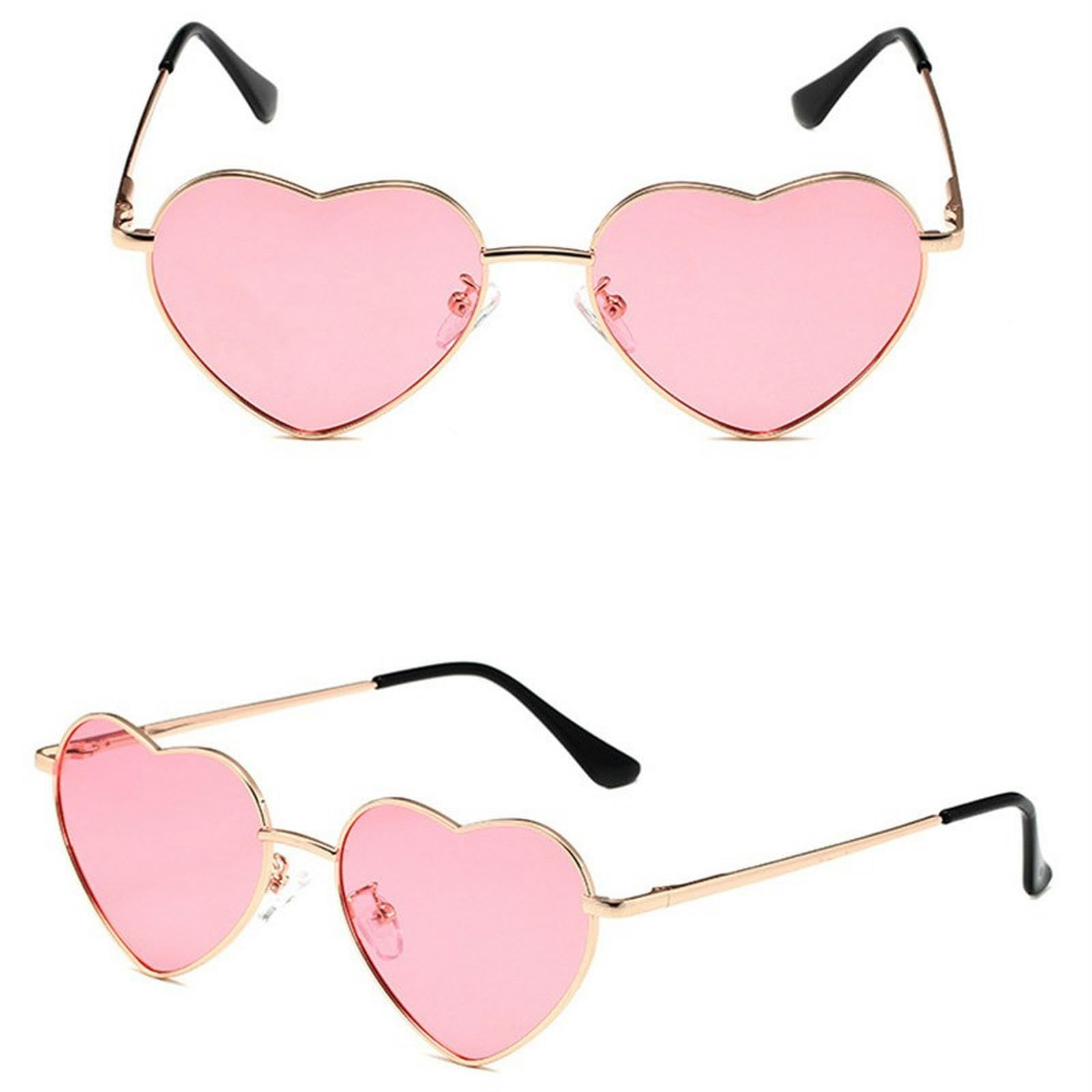NOGRAX Okulary metalowe okulary przeciwsłoneczne w kształcie serca gradientowe gogle outdoorowe damskie okulary przeciwsłoneczne odcienie metalowe okulary przeciwsłoneczne