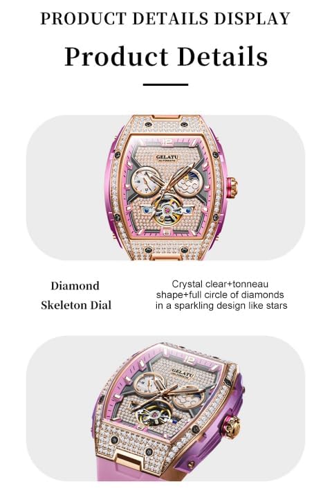 Image of OLEVS GELATU Womens Watches Fashion Automatic Dress Ladies Mechanical Watch