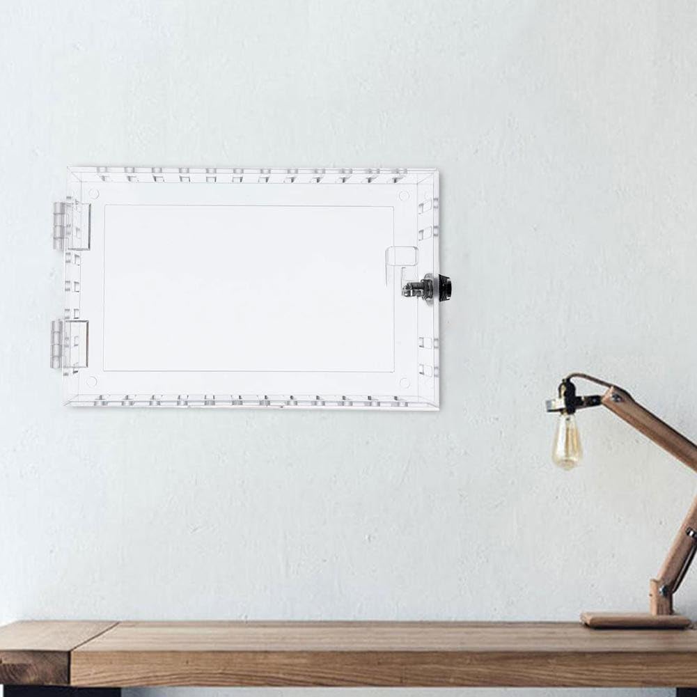 Caja de bloqueo de termostato acrílico, caja de bloqueo de termostato para montaje en pared con cerradura 25 x 15 x 6 cm, 400 g, protectores de termostato de acrílico universal para restaurantes,