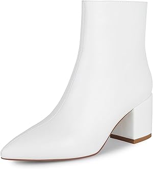 wetkissRhinestone/PU Low Chunky Pointed Toe Knee High Boots for Women with Full Bling Sparkly Crystals Booties for Wedding Party Date Dress