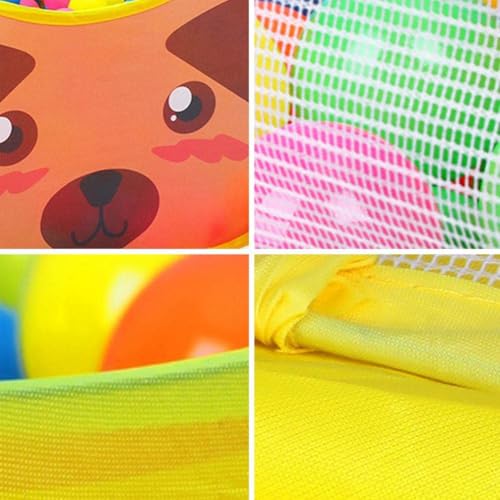 Image of BabyGo Kids Giraffe Basketball Ball Pool for Kids, Play Tent House for 2+ Year Old Girls and Boys, Ball Pit for Kid, Spacious, Lightweight, Portable & Easy to Set Up, (Blue) (30 Balls)