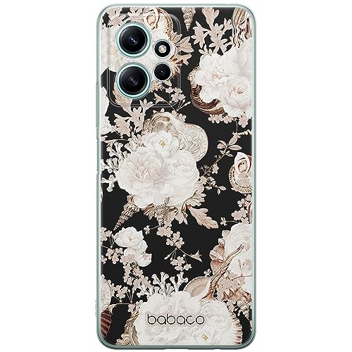 Babaco ERT GROUP mobile phone case for Xiaomi REDMI NOTE 12 4G original and officially Licensed pattern Flowers 044 optimally adapted to the shape of the mobile phone, case made of TPU