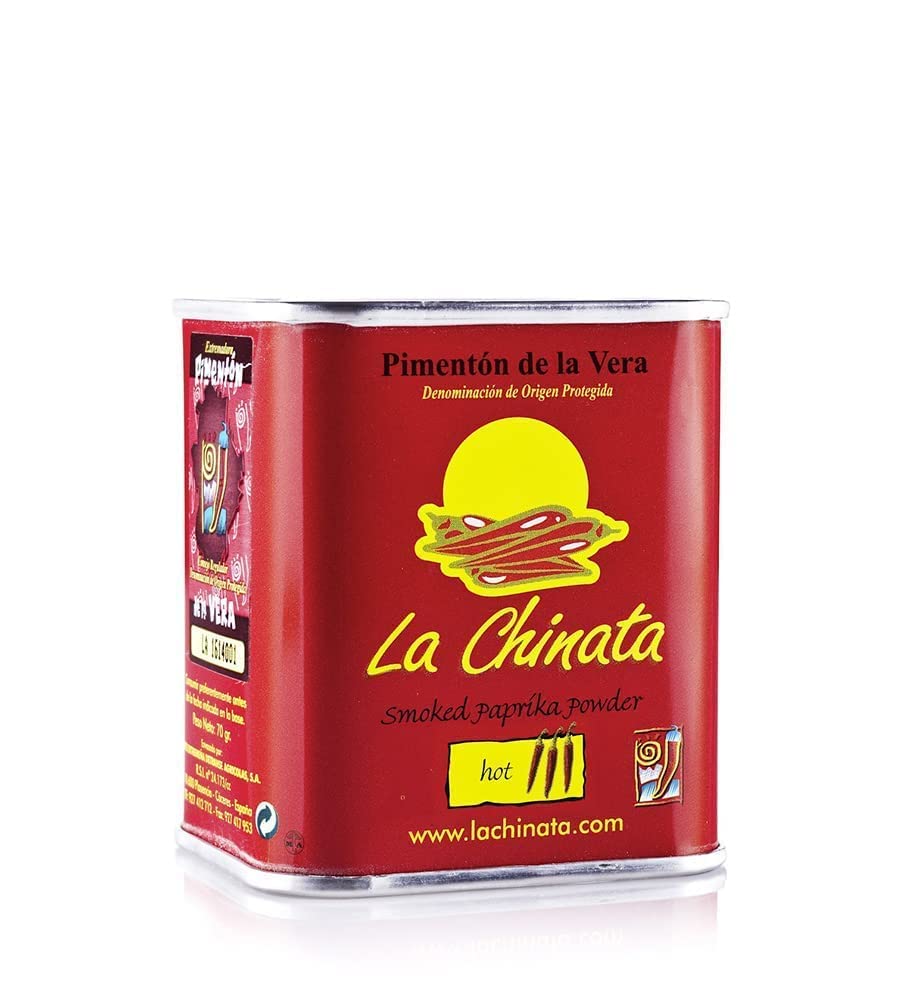 La Chinata Hot Smoked Paprika -12 count case 70 grams