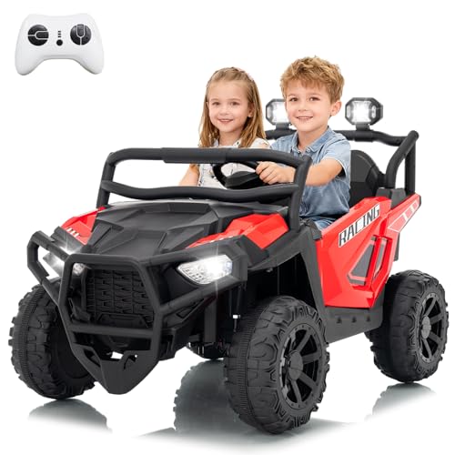 2-Seater Ride-On Car with Remote & Bluetooth