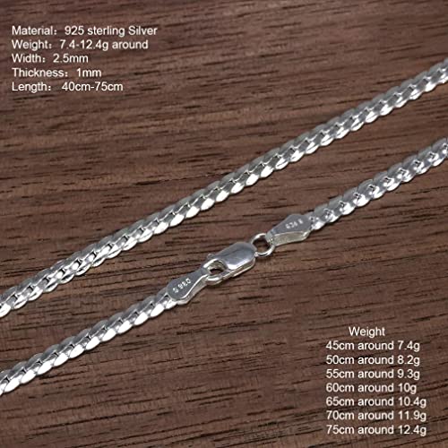 Chaîne de 2,5 mm en Argent Sterling pour sublimer vos tenues - 4
