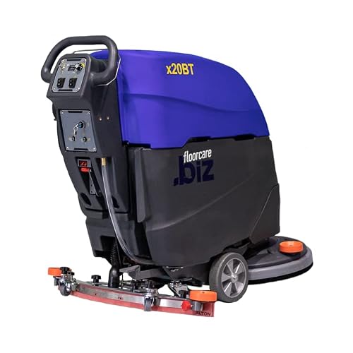 Usa-Clean X20Bt Traction Driven Auto Scrubber Machine Walk Behind - 20 Inches (500Mm) Cleaning Path - Two 12V Agm Batteries - Rugged Brush - User-Friendly - Commercial Floor Cleaning Machines #TOP4