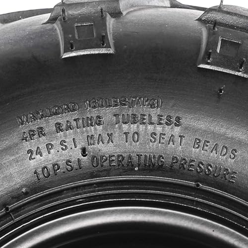 YC Yier TWO Wheels 145/70-6 Tubeless Wheel Tires with 6\'\' Rims 3 Bolt Pattern for 50cc 70cc 90cc 110cc 125cc ATV Go Kart UTV Quad Bike 4 Wheelers (2) - Thumbnail 6