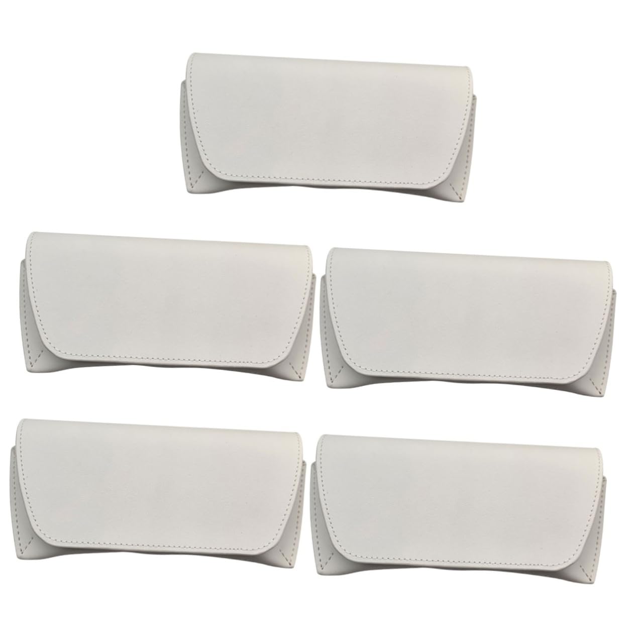 Veemoon Housse De Protection Pour Lunettes Pochette Pour Lunettes De Soleil Mince Sac Portable En Lisant Étui Des Lunettes De Voyage Mignon Étui à Lunettes Cas Verres Blanche Pvc