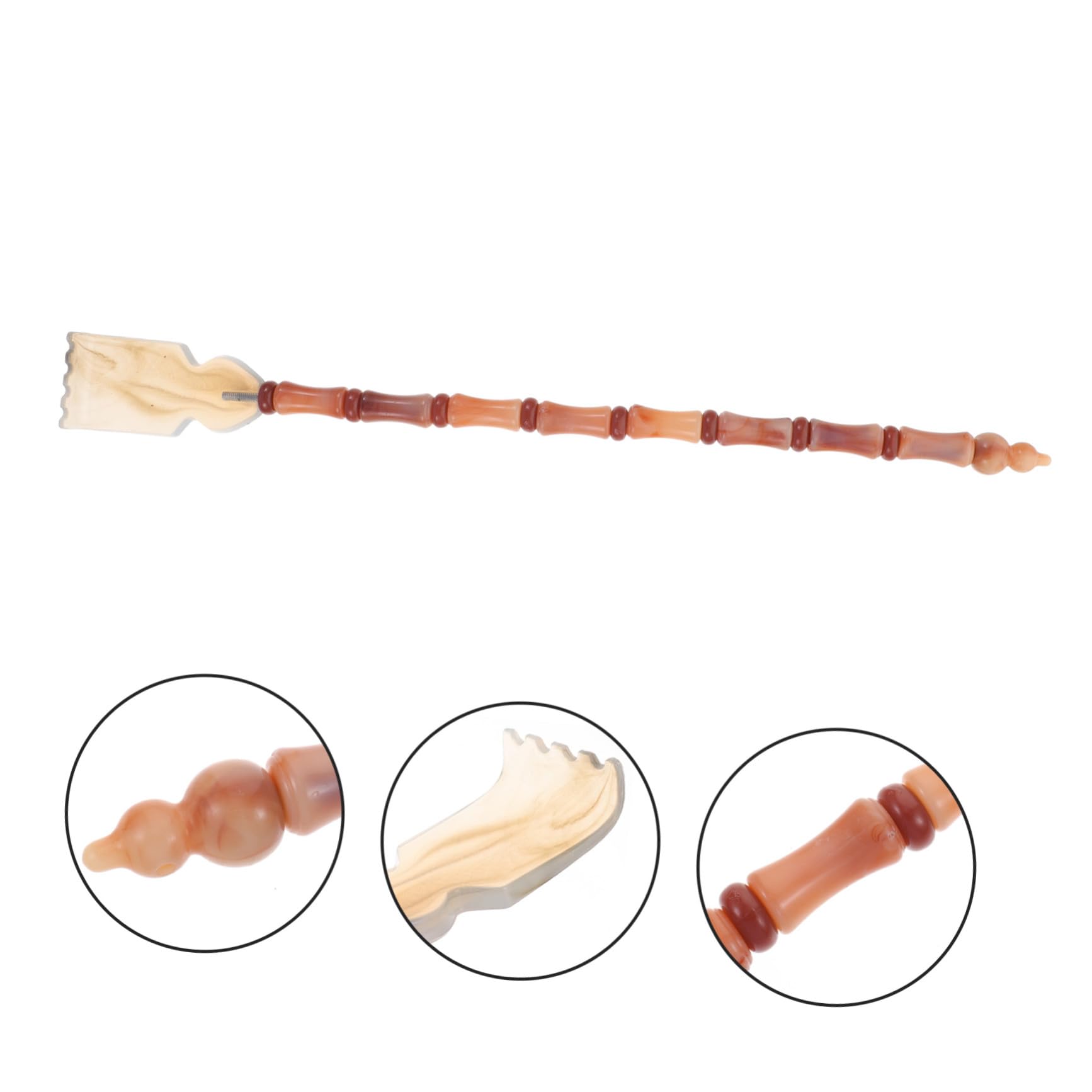 CALLARON 4stücke Rückenkratzer Ergonomischer Rückenmassager Echtem Horn Tragbares Massagewerkzeug Für Zuhause Für Juckreizlinderung Und Entspannung