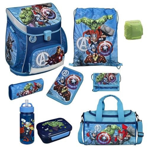 AVENGERS Schulranzen Schultasche Tornister 6 Tlg Federtasche