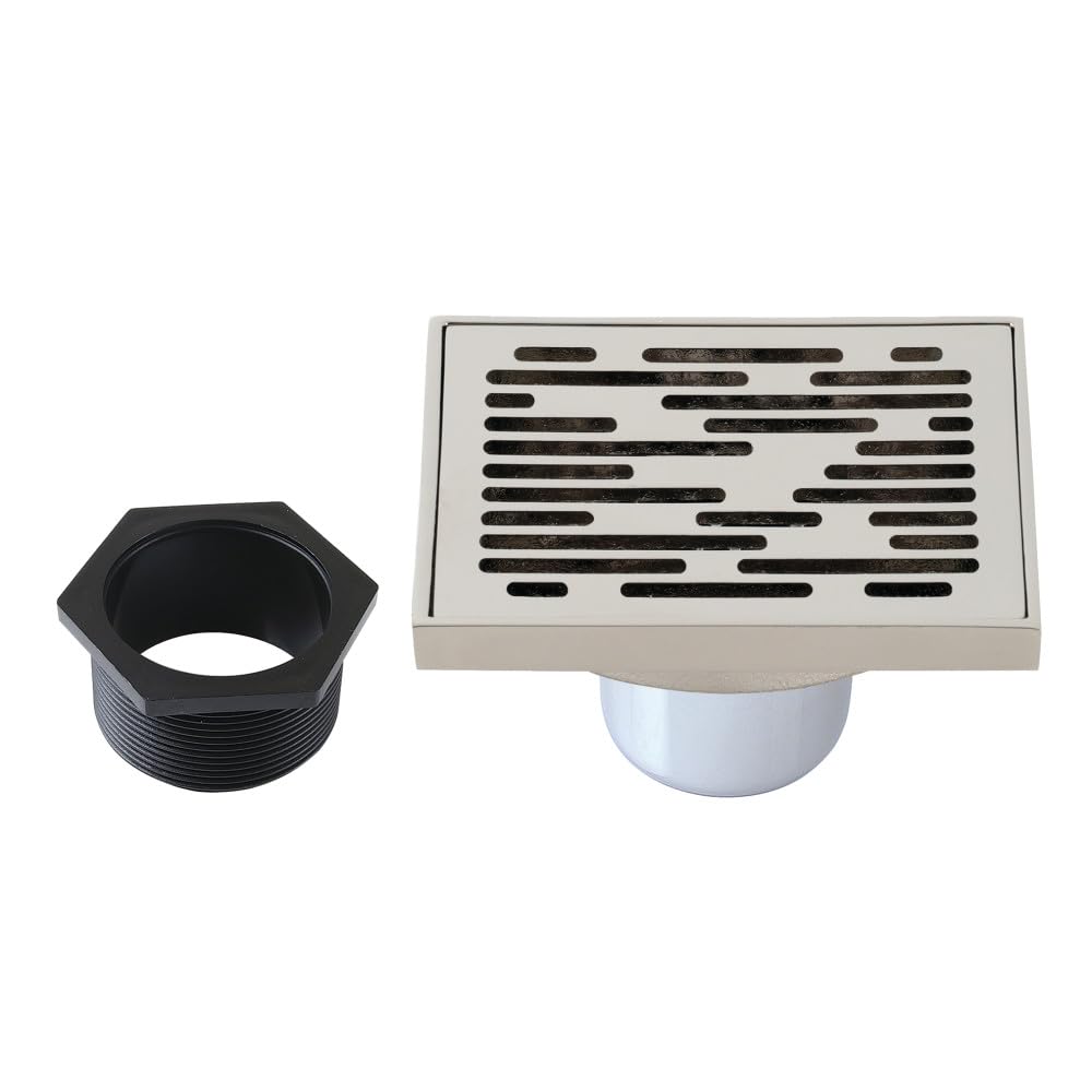 Bonde de douche carrée pour éviter les découpes de carrelage complexes